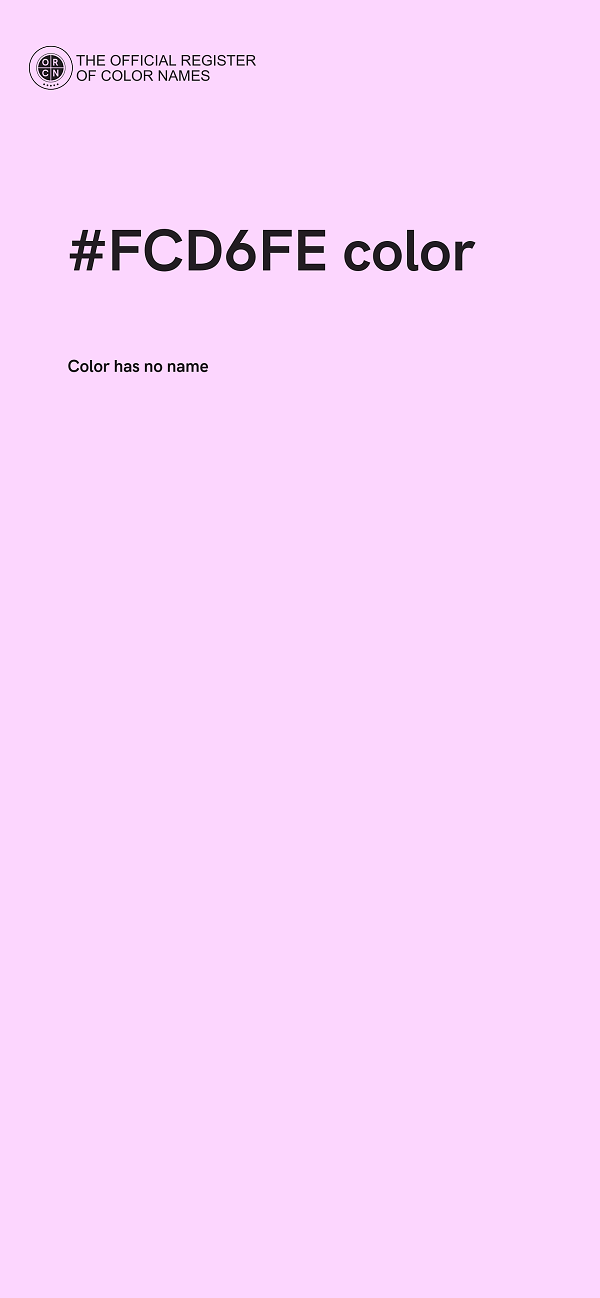 #FCD6FE color image
