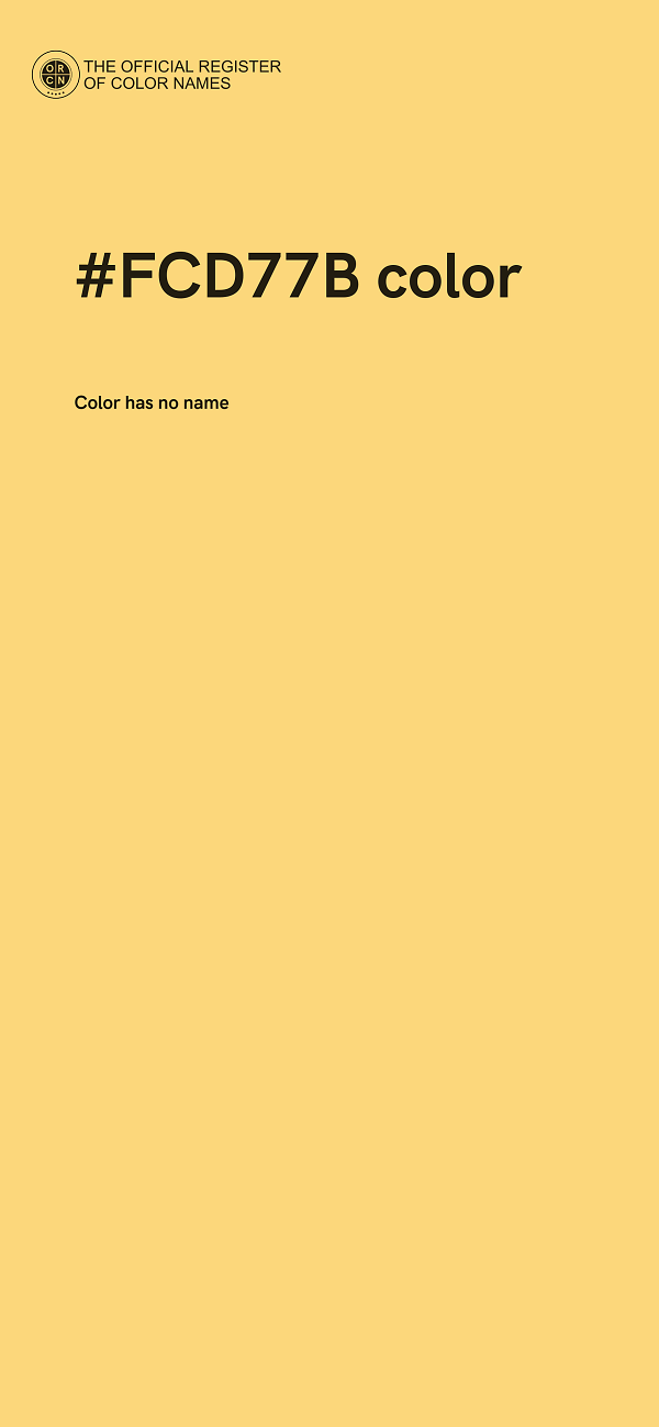 #FCD77B color image