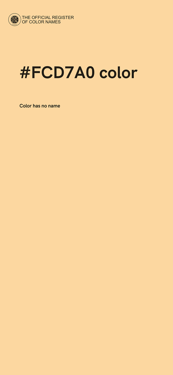 #FCD7A0 color image