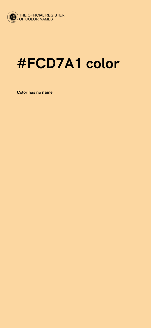 #FCD7A1 color image