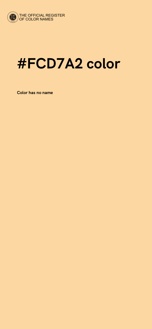 #FCD7A2 color image