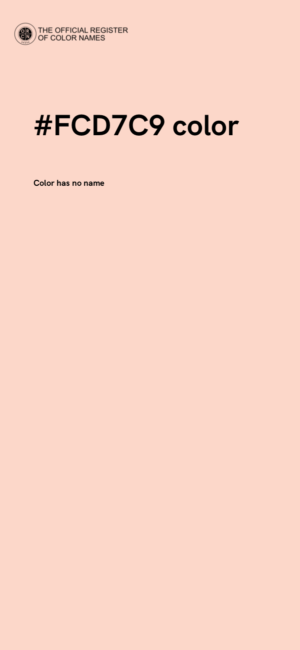#FCD7C9 color image