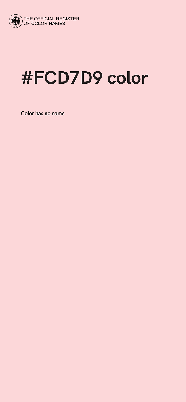 #FCD7D9 color image