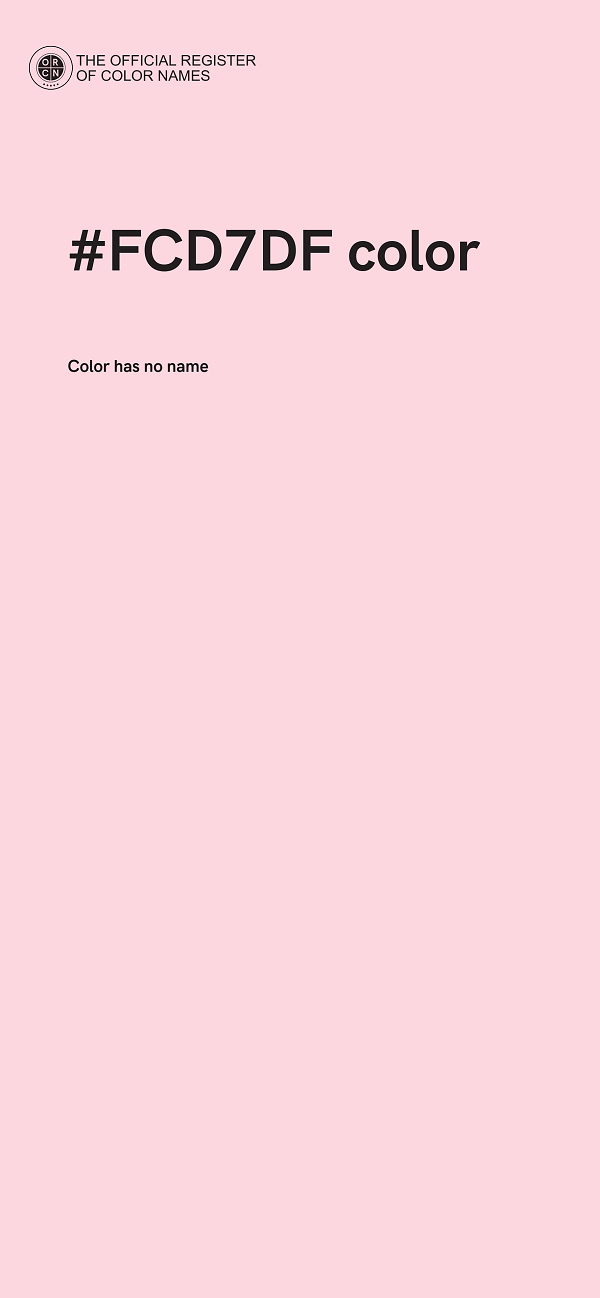 #FCD7DF color image