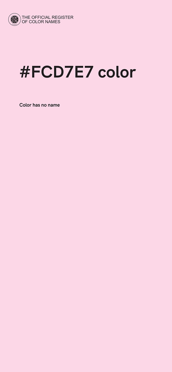 #FCD7E7 color image