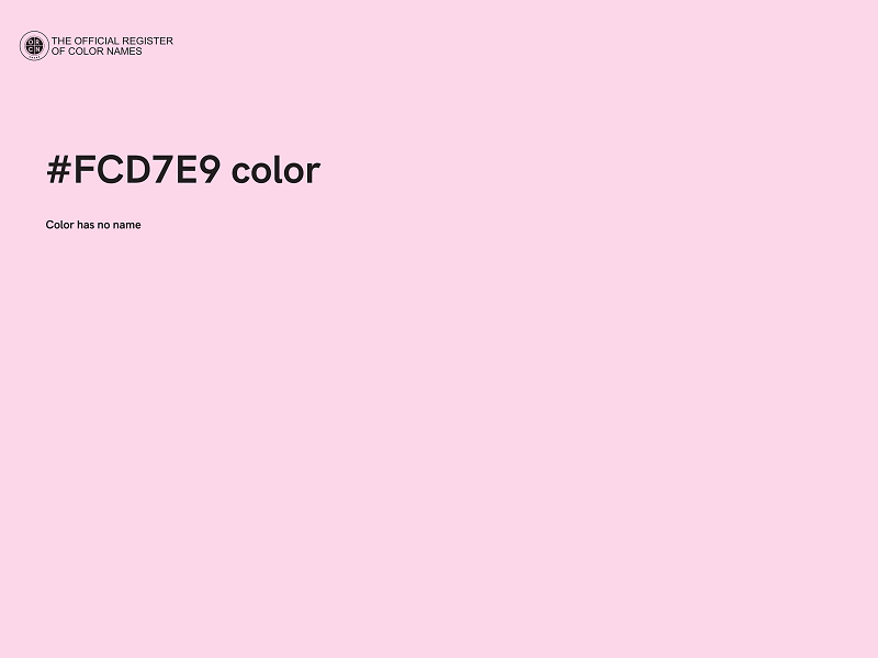 #FCD7E9 color image