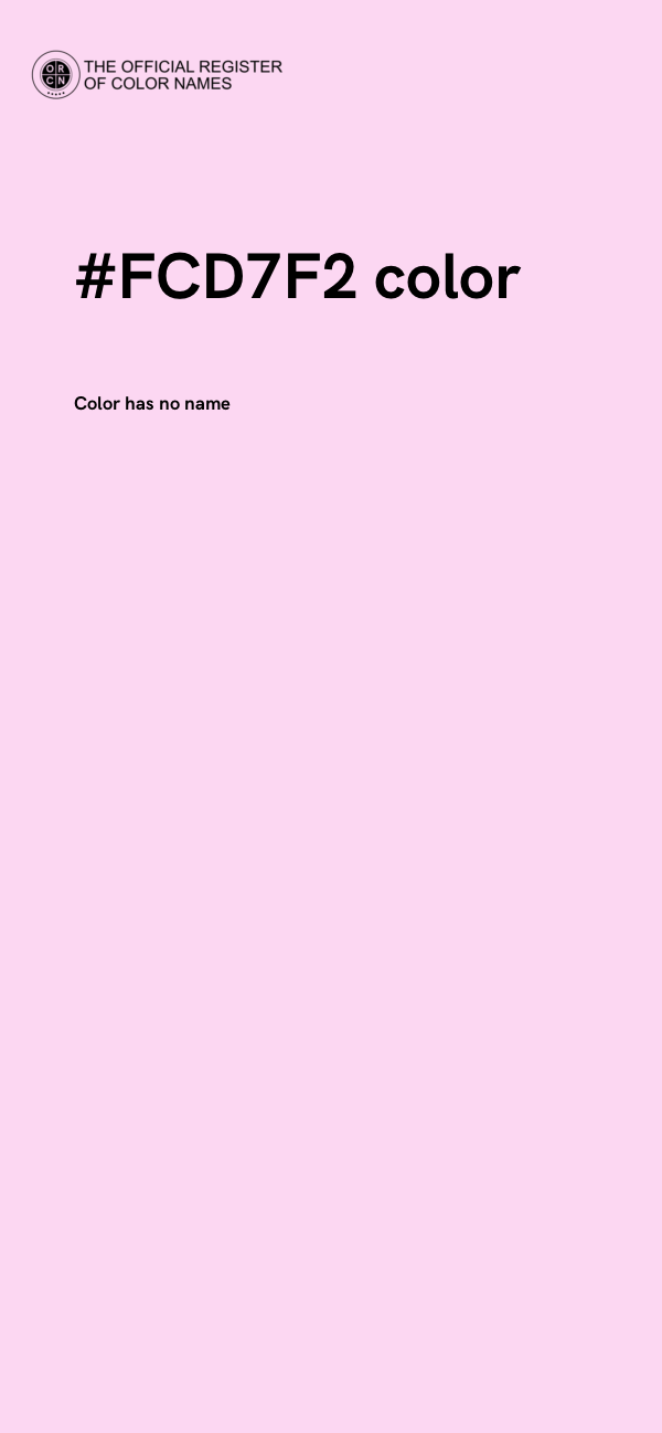 #FCD7F2 color image