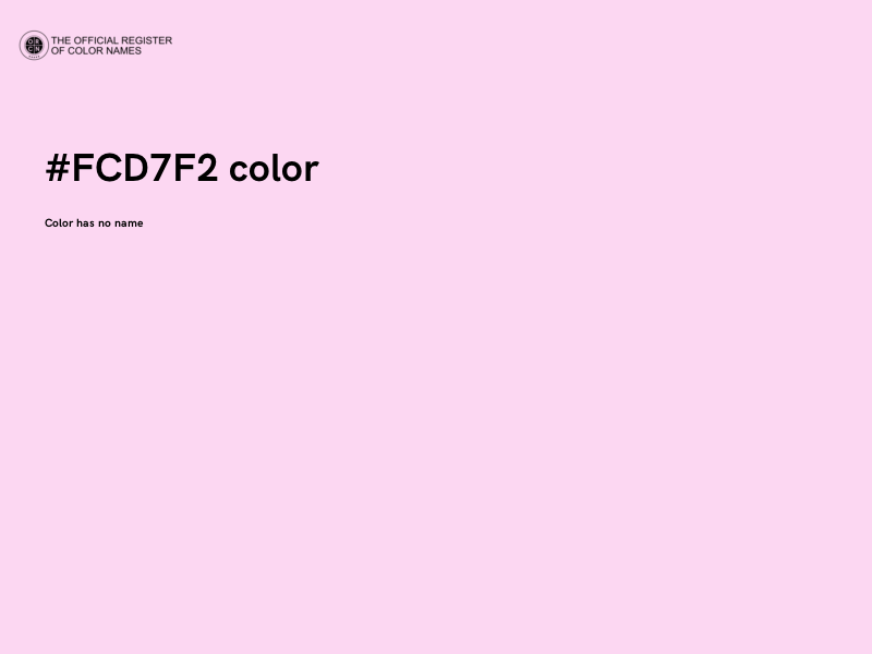#FCD7F2 color image
