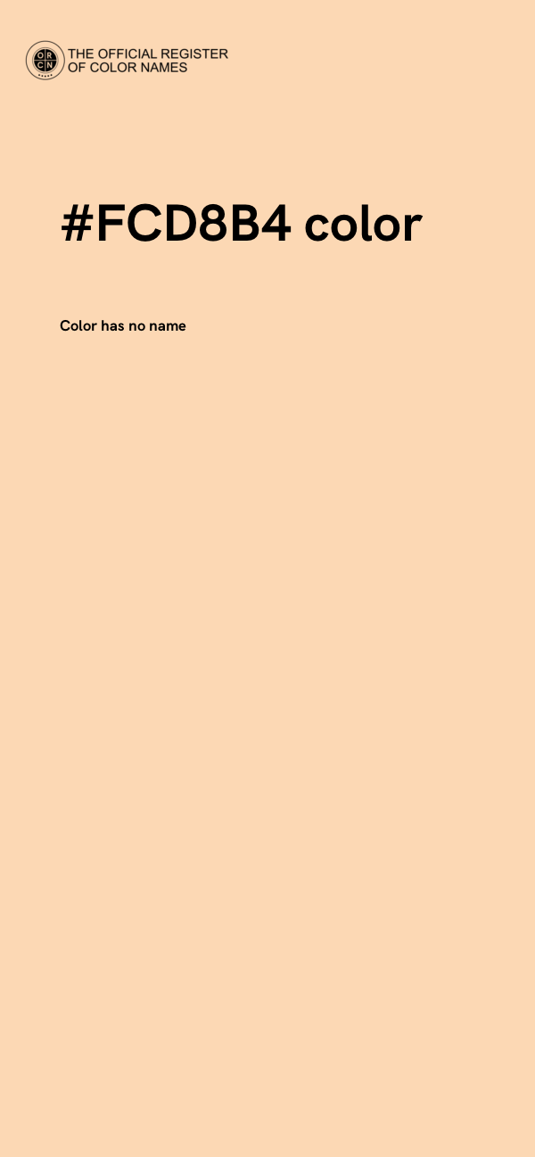 #FCD8B4 color image