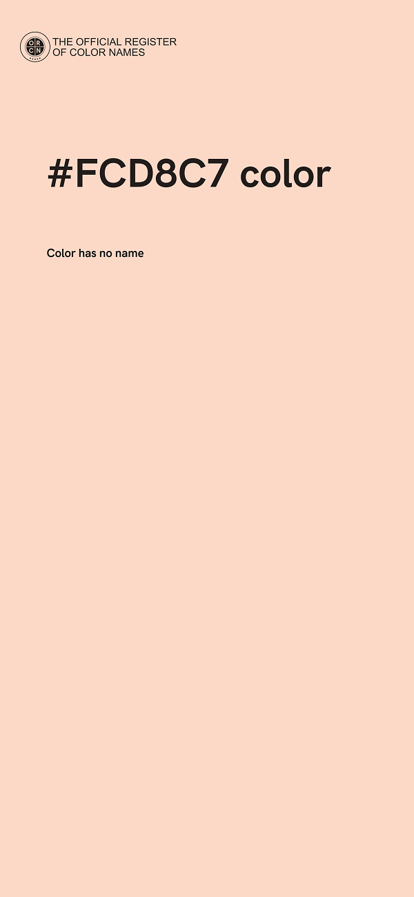 #FCD8C7 color image