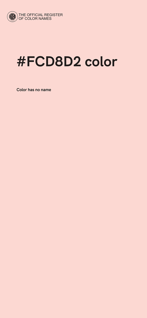 #FCD8D2 color image