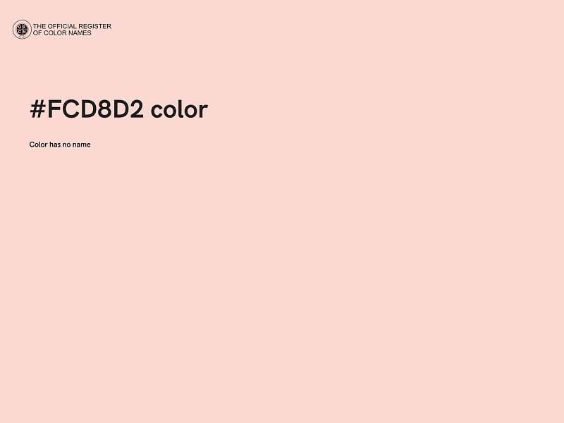 #FCD8D2 color image