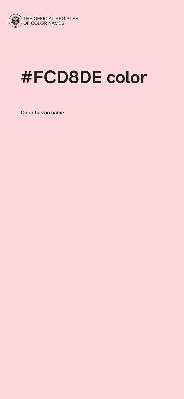 #FCD8DE color image