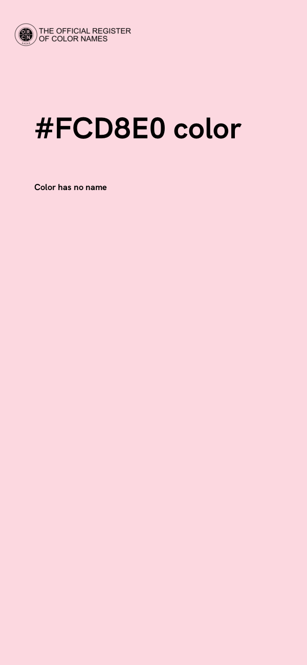#FCD8E0 color image
