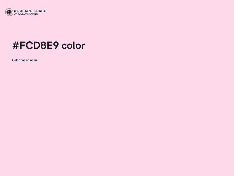 #FCD8E9 color image