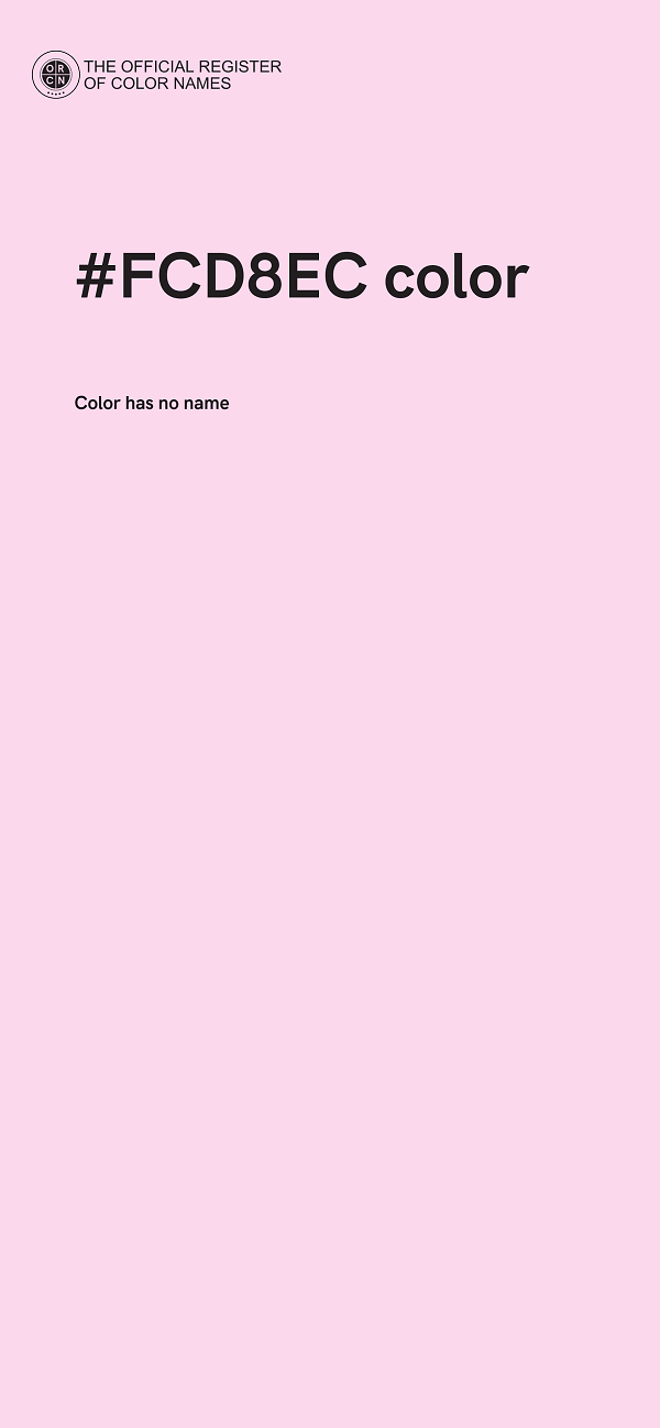 #FCD8EC color image