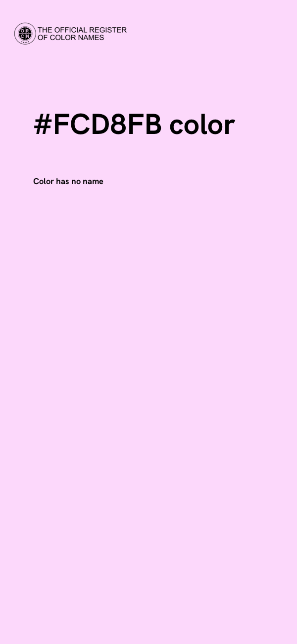 #FCD8FB color image