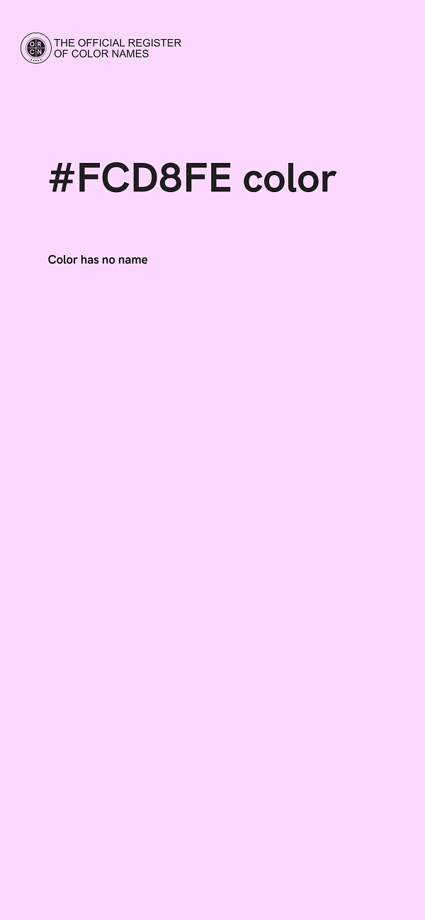 #FCD8FE color image