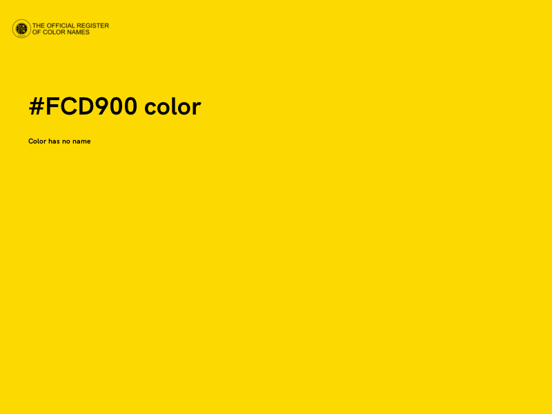 #FCD900 color image