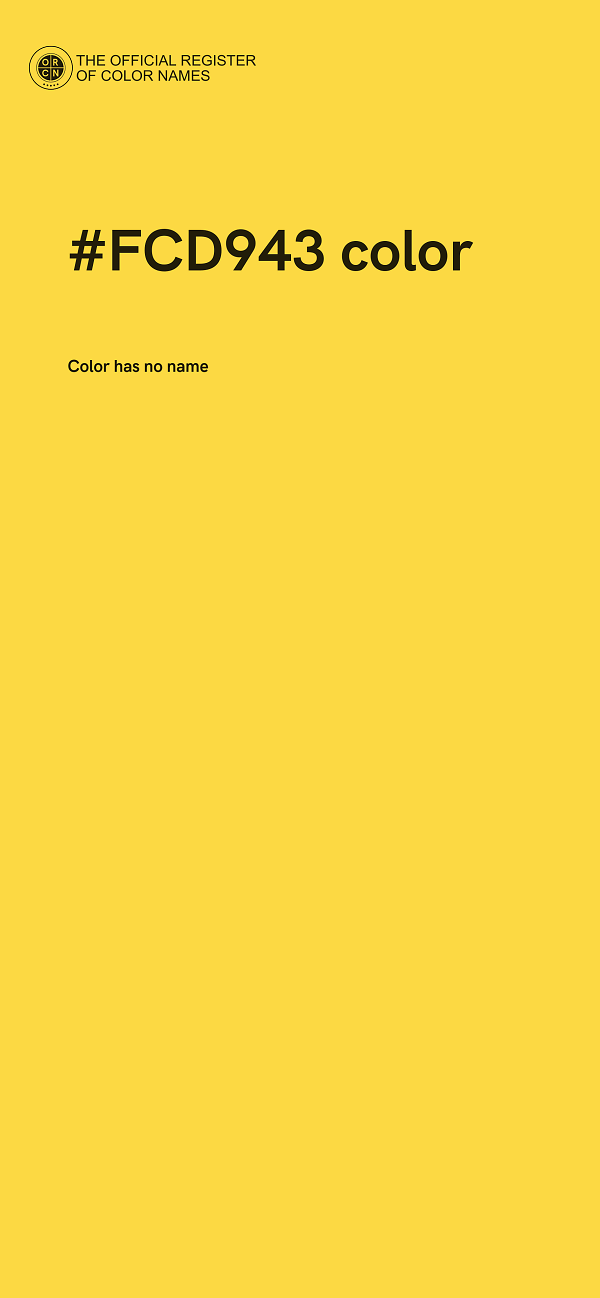 #FCD943 color image