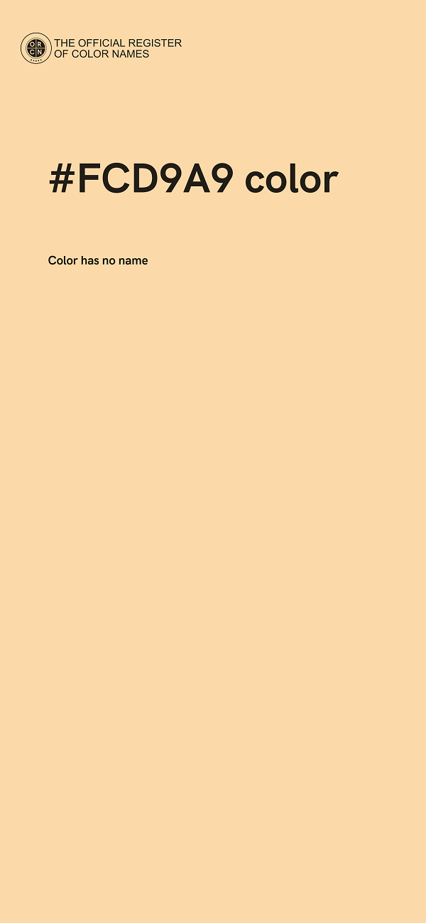 #FCD9A9 color image