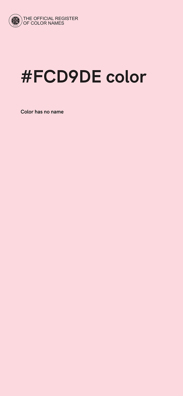 #FCD9DE color image