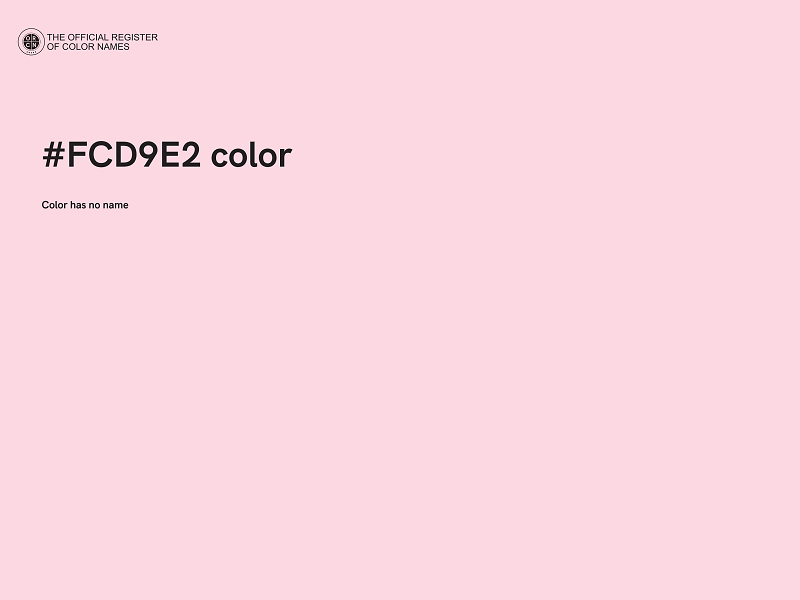 #FCD9E2 color image