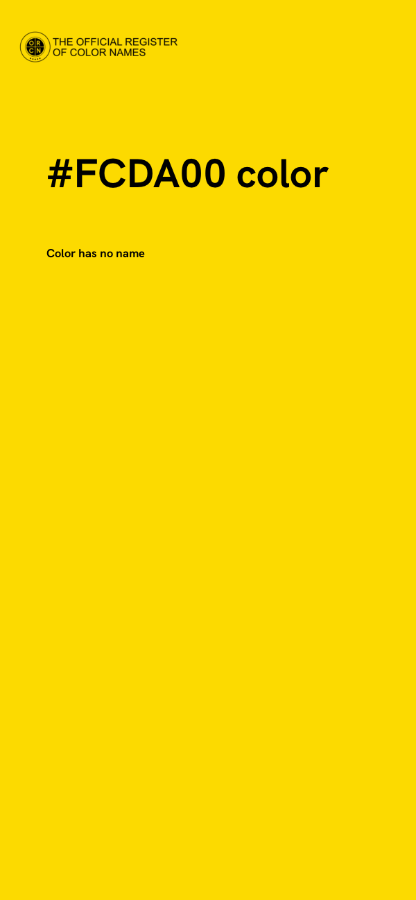 #FCDA00 color image