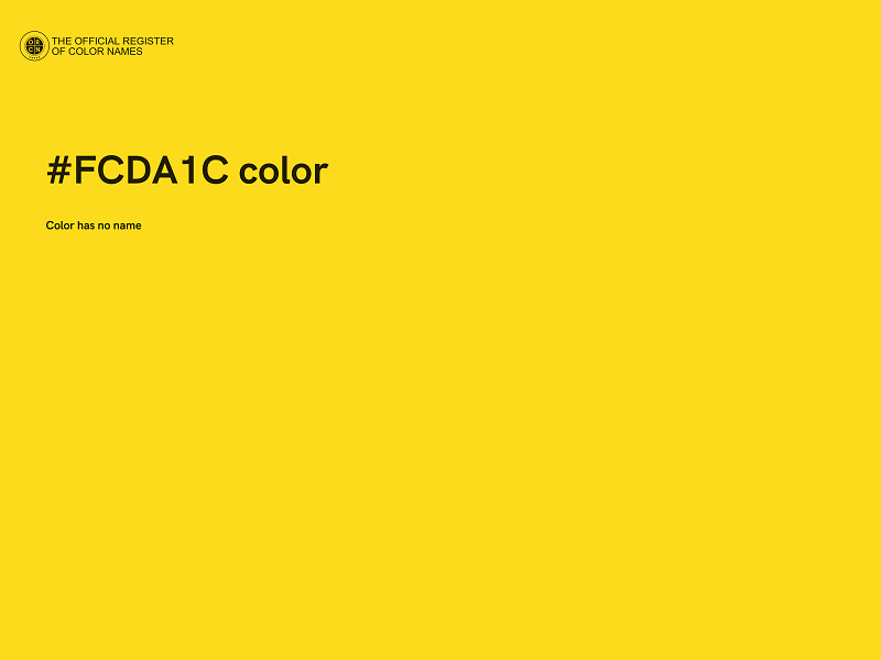 #FCDA1C color image