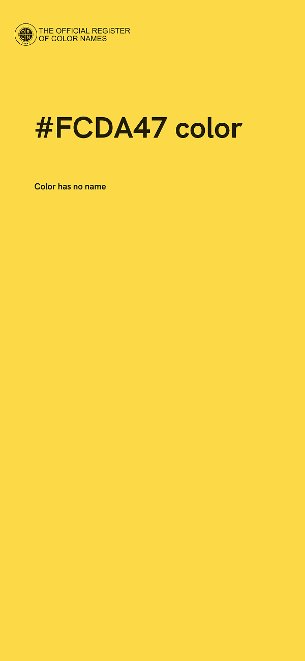 #FCDA47 color image