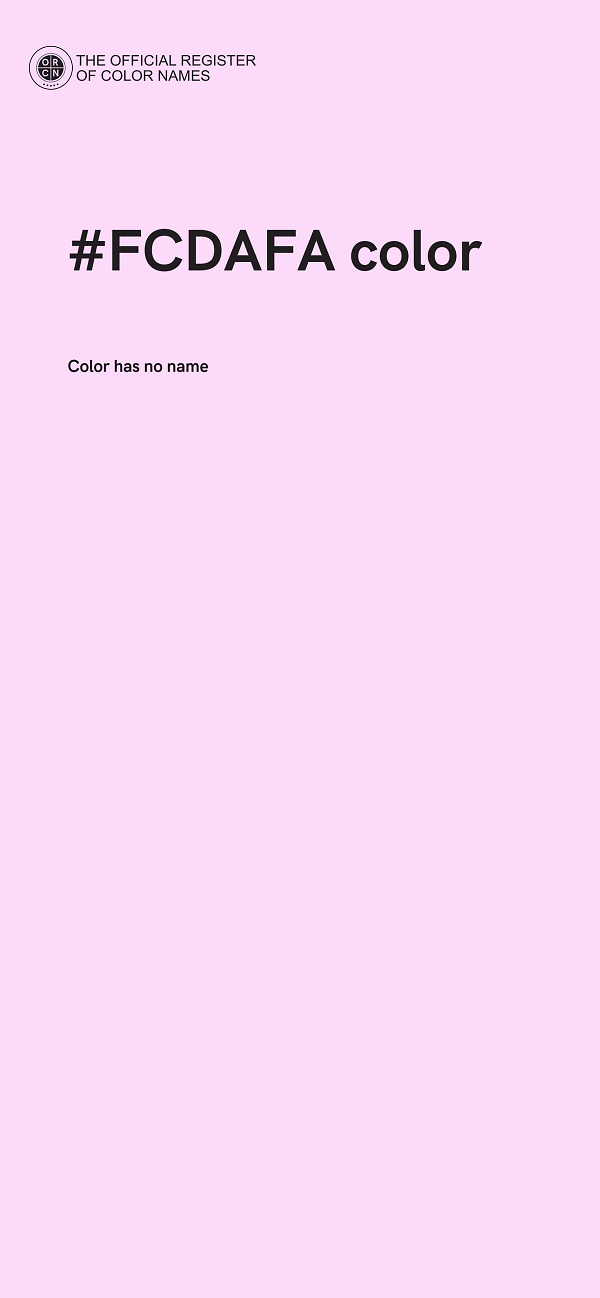#FCDAFA color image