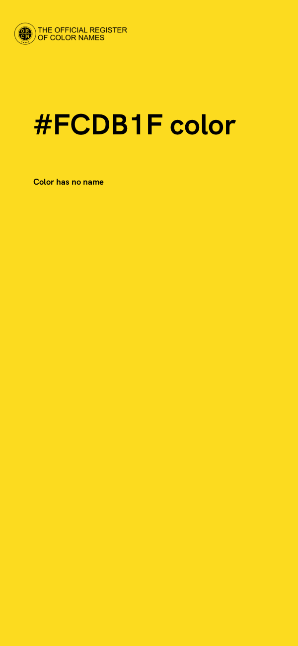 #FCDB1F color image