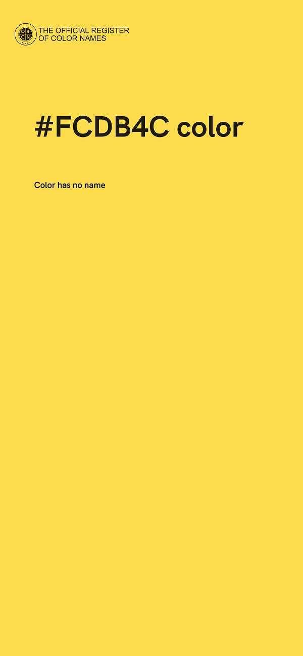 #FCDB4C color image