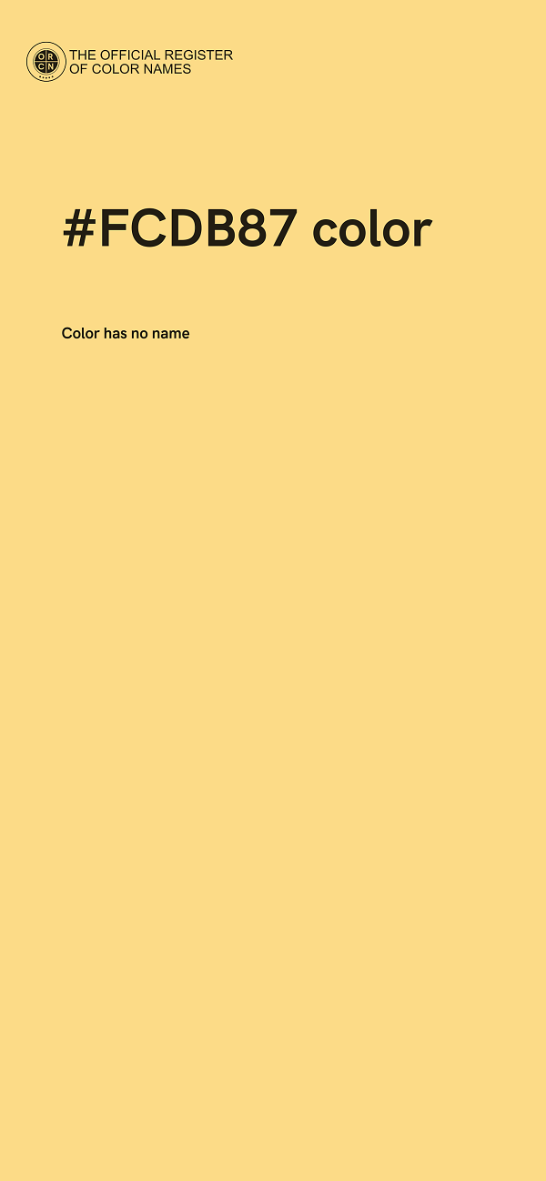 #FCDB87 color image