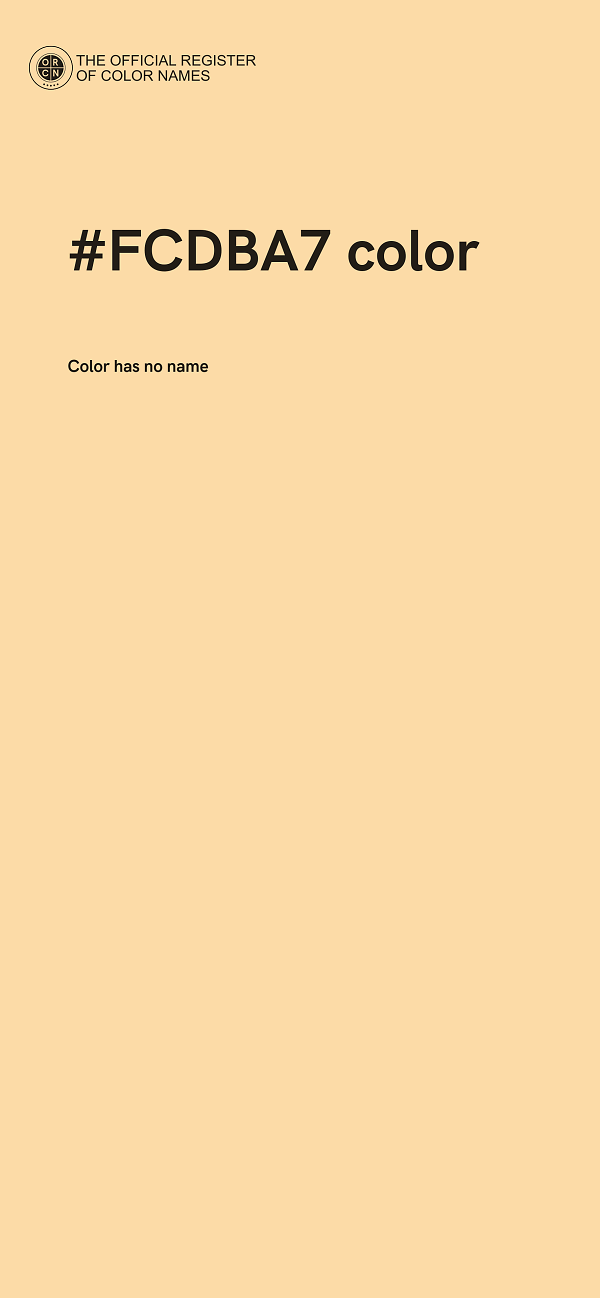 #FCDBA7 color image