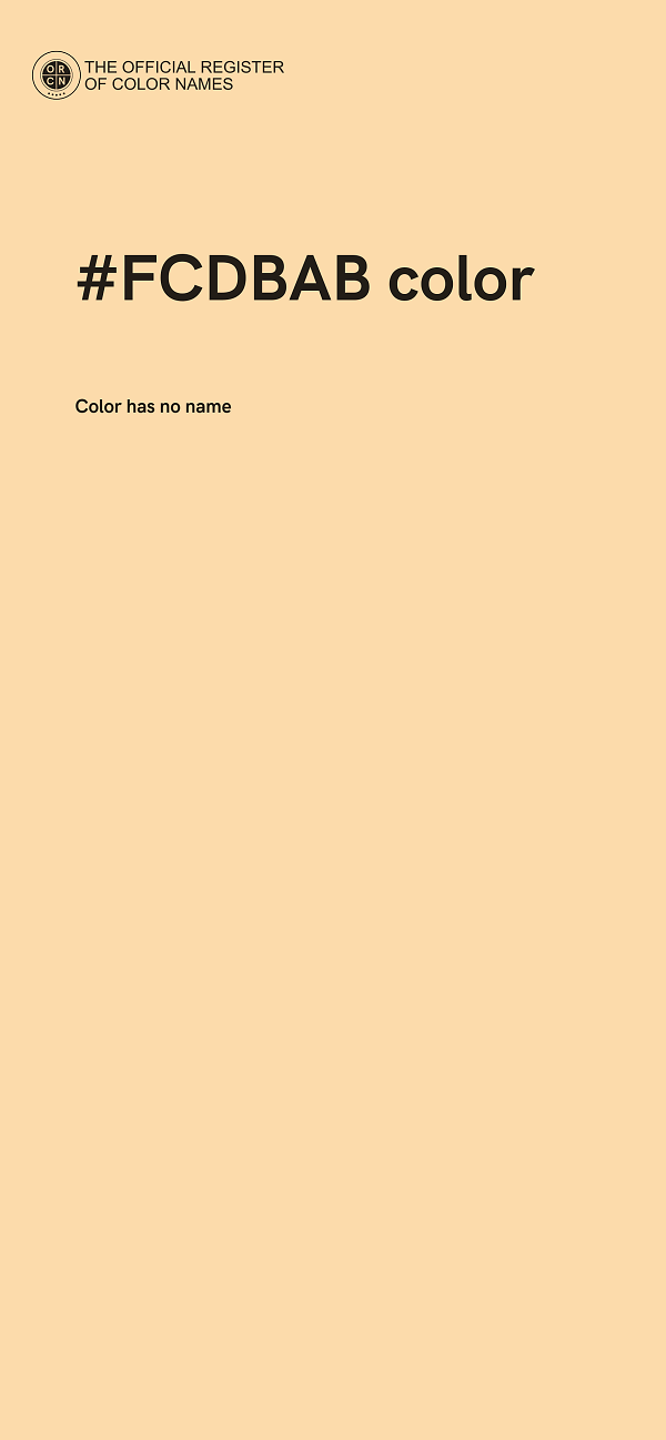 #FCDBAB color image