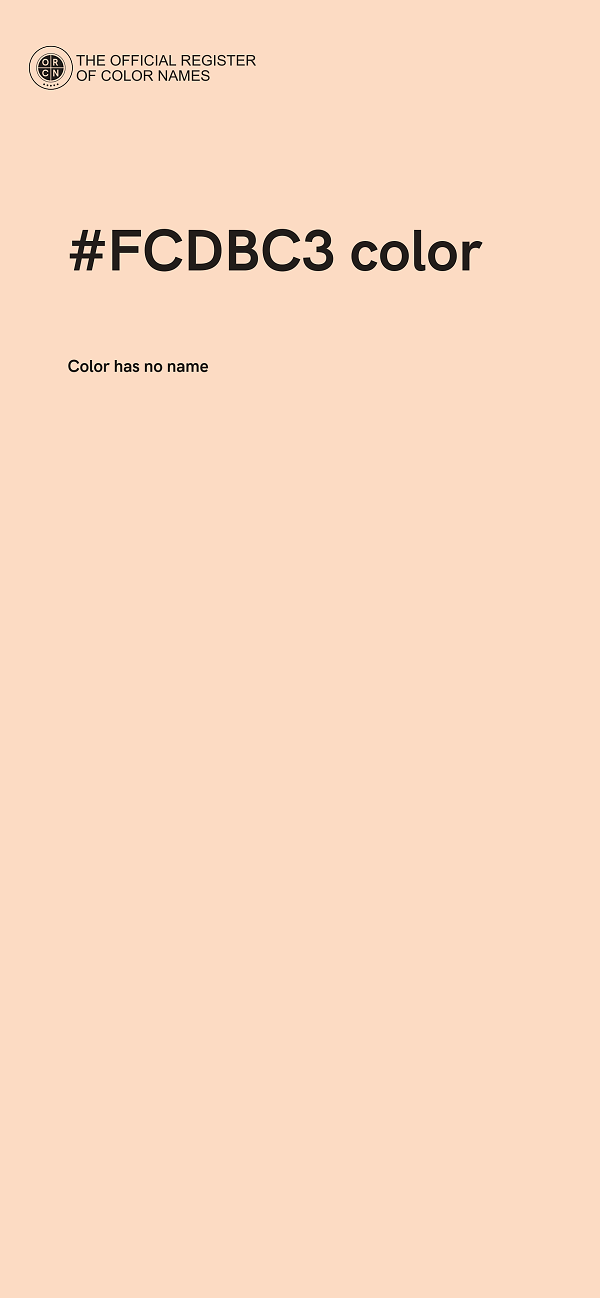 #FCDBC3 color image