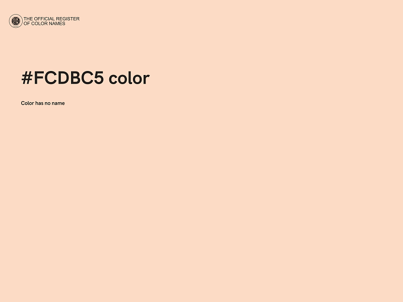 #FCDBC5 color image