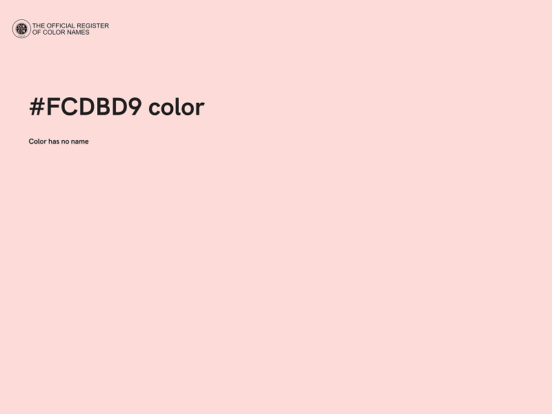 #FCDBD9 color image