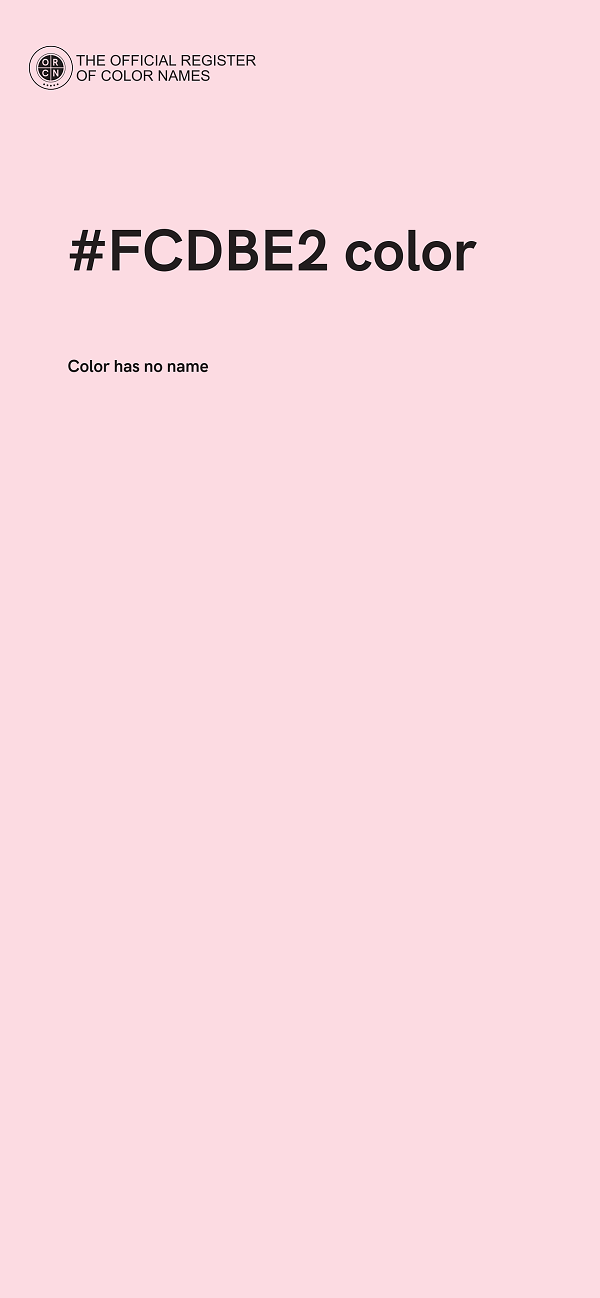 #FCDBE2 color image