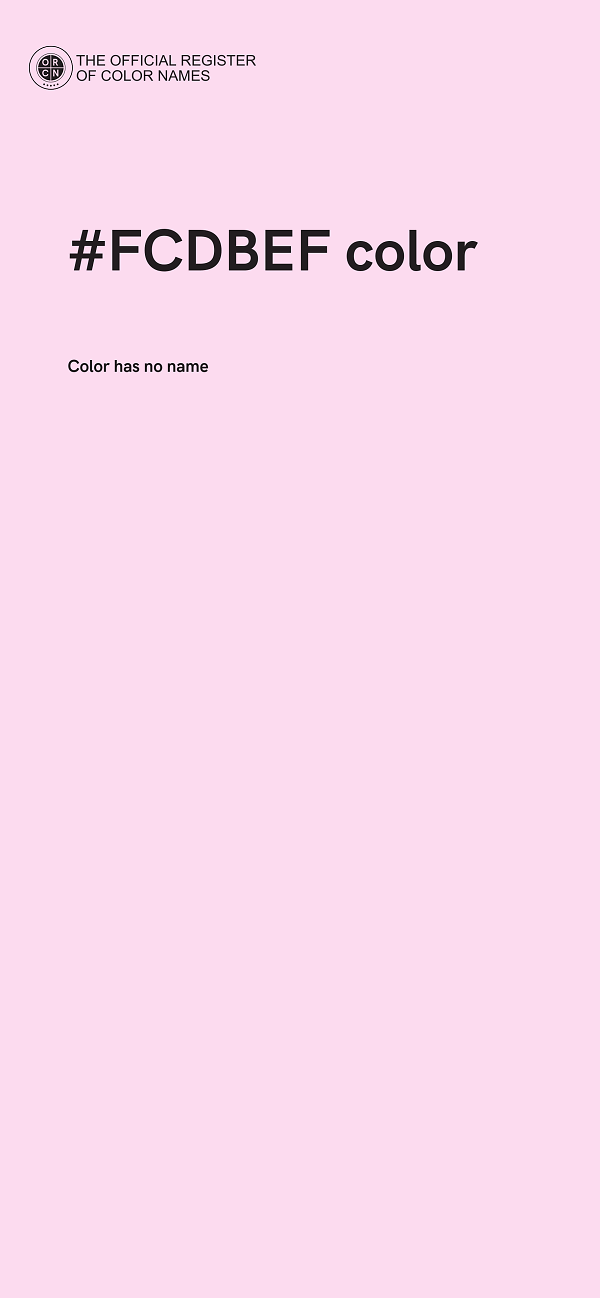 #FCDBEF color image