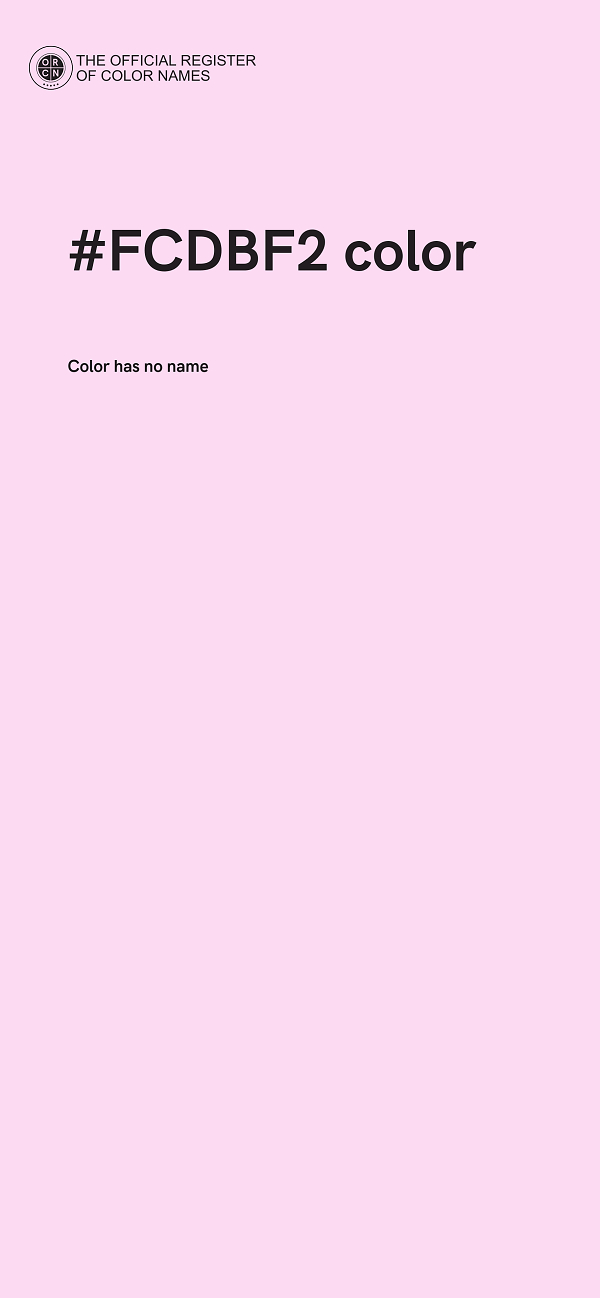 #FCDBF2 color image