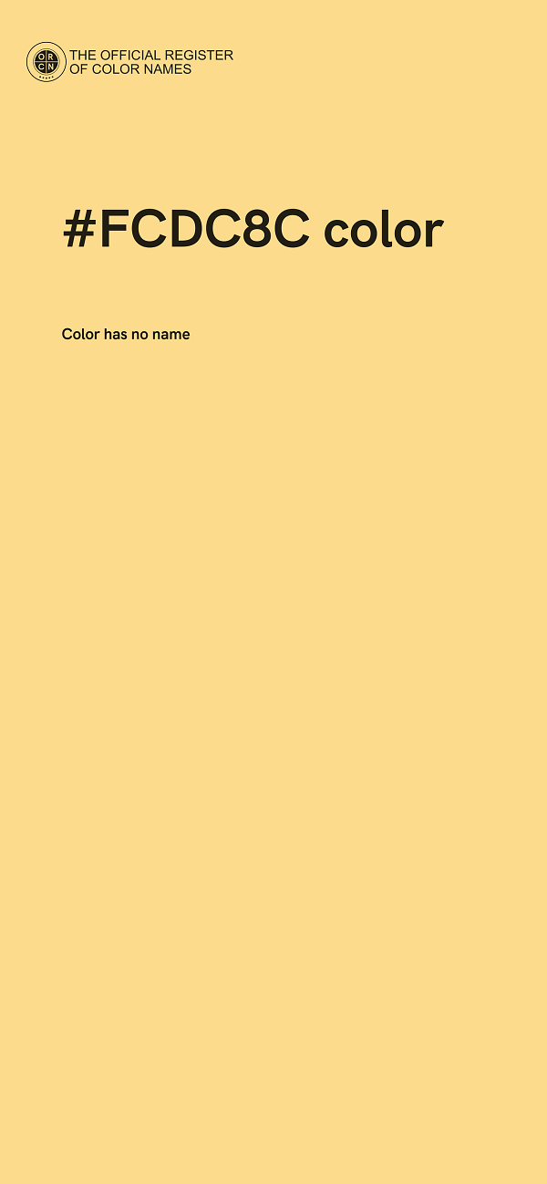 #FCDC8C color image