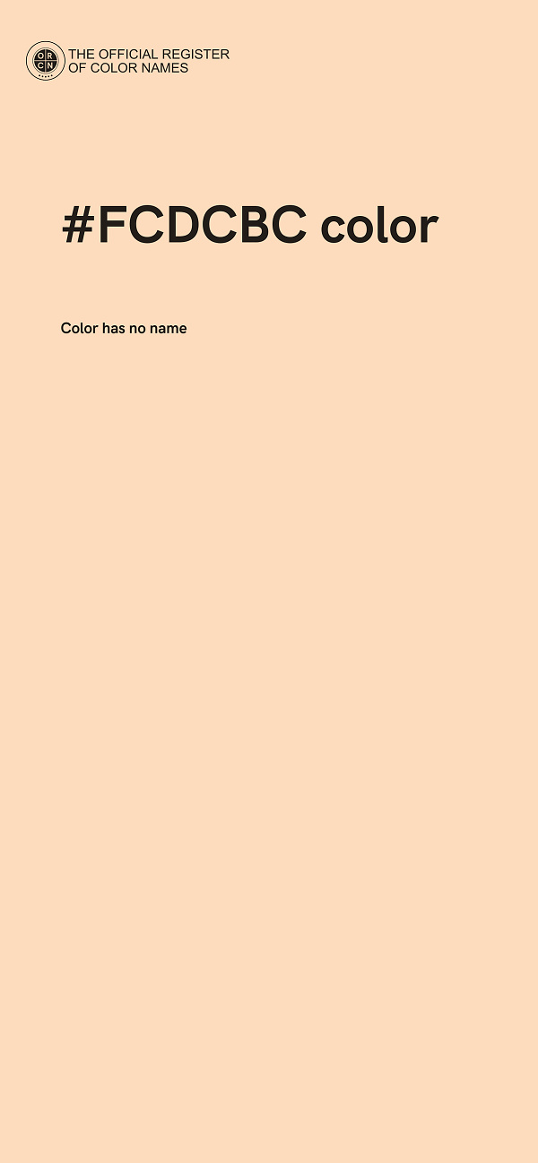 #FCDCBC color image