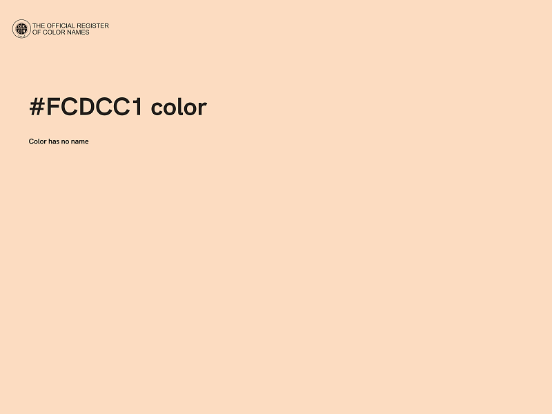 #FCDCC1 color image