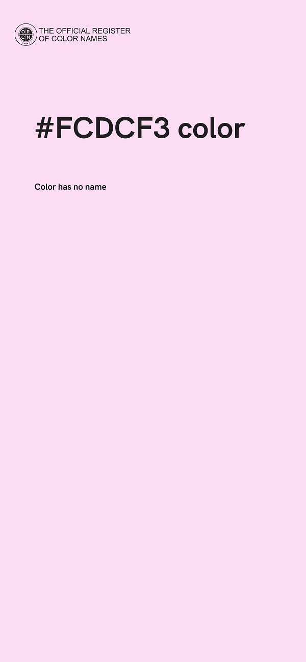 #FCDCF3 color image