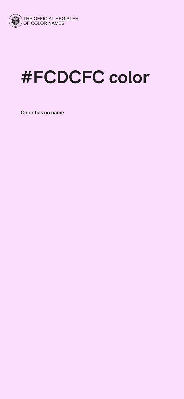 #FCDCFC color image