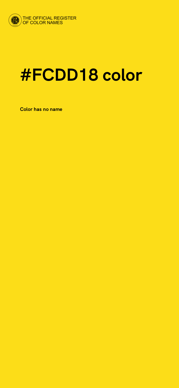 #FCDD18 color image