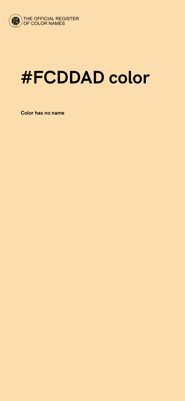 #FCDDAD color image