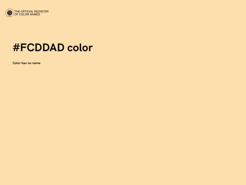 #FCDDAD color image